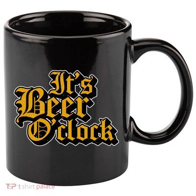 Its Beer O Clock 11oz C Handle Ceramic Mug