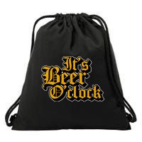 Its Beer O Clock Drawstring Bag