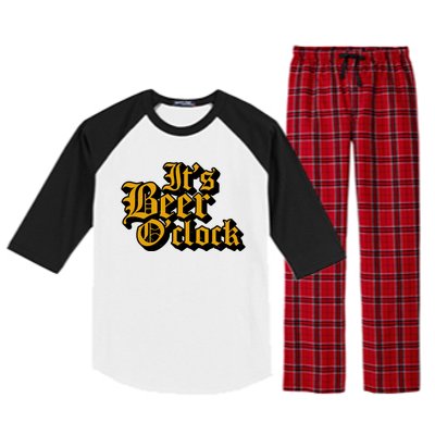 Its Beer O Clock Raglan Sleeve Pajama Set