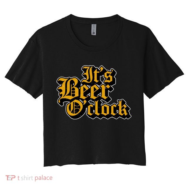 Its Beer O Clock Crop Top