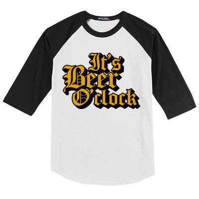 Its Beer O Clock Kids Colorblock Raglan Jersey