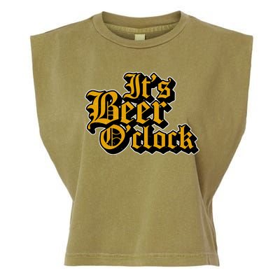 Its Beer O Clock Garment-Dyed Women's Muscle Tee