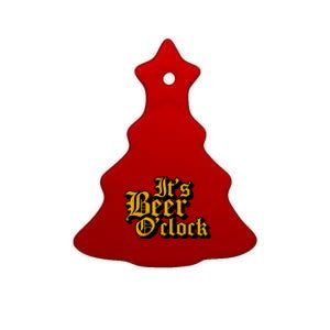 Its Beer O Clock Ceramic Tree Ornament