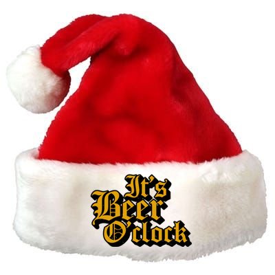 Its Beer O Clock Premium Christmas Santa Hat