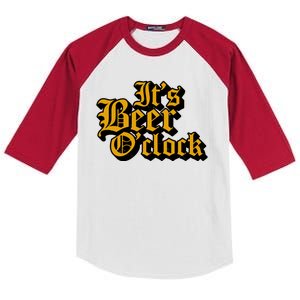 Its Beer O Clock Kids Colorblock Raglan Jersey