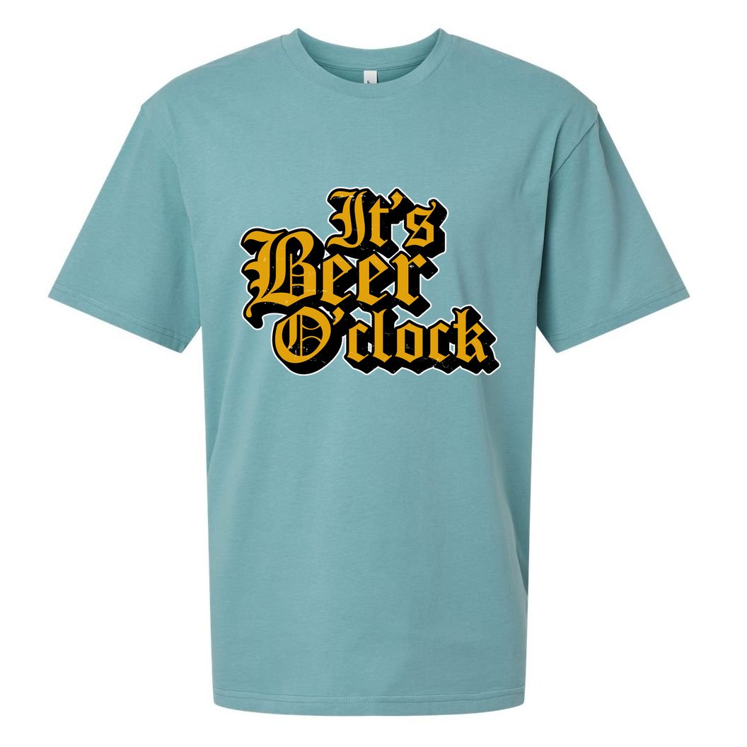 Its Beer O Clock Sueded Cloud Jersey T-Shirt