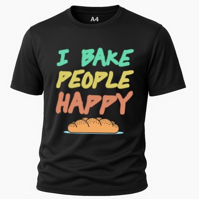 I Bake People Happy Retro Awesome Baking Design Present Gift Performance Shirt