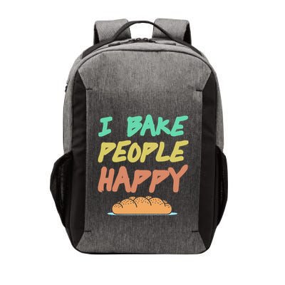 I Bake People Happy Retro Awesome Baking Design Present Gift Vector Backpack