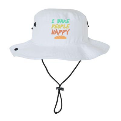 I Bake People Happy Retro Awesome Baking Design Present Gift Legacy Cool Fit Booney Bucket Hat