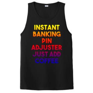 Instant Banking Pin Adjuster Just Add Coffee Cute Gift PosiCharge Competitor Tank