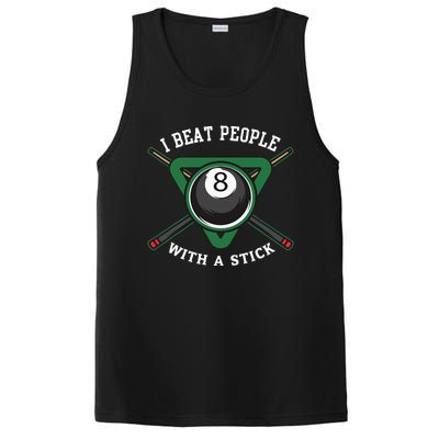 I Beat People With A Stick Billiards Ball Pool Gifts PosiCharge Competitor Tank