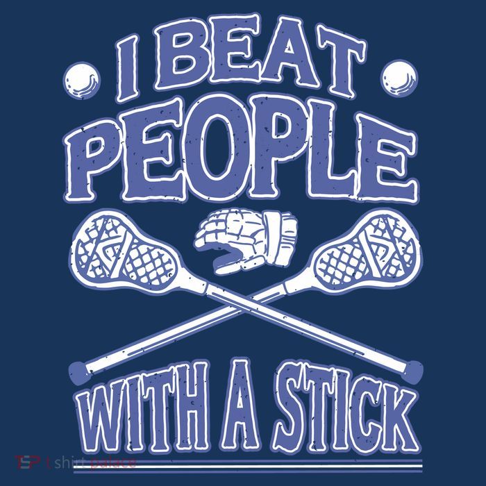 I Beat People With A Stick Lacrosse Sport Baby Bodysuit