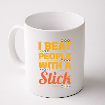 I Beat People With A Stick Billiards Dad Gift For Father’s Day Coffee Mug