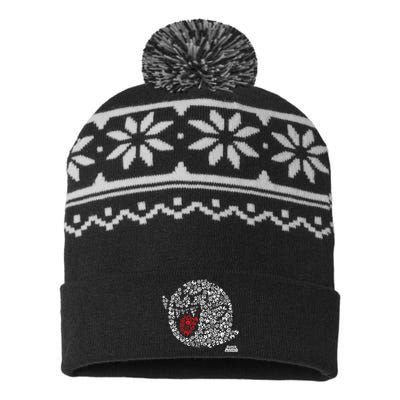 Iconic Boo Portrait USA-Made Snowflake Beanie