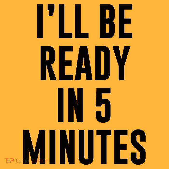 I'll Be Ready In 5 Minutes Funny White Lie Party Pom Pom 12in Knit Beanie