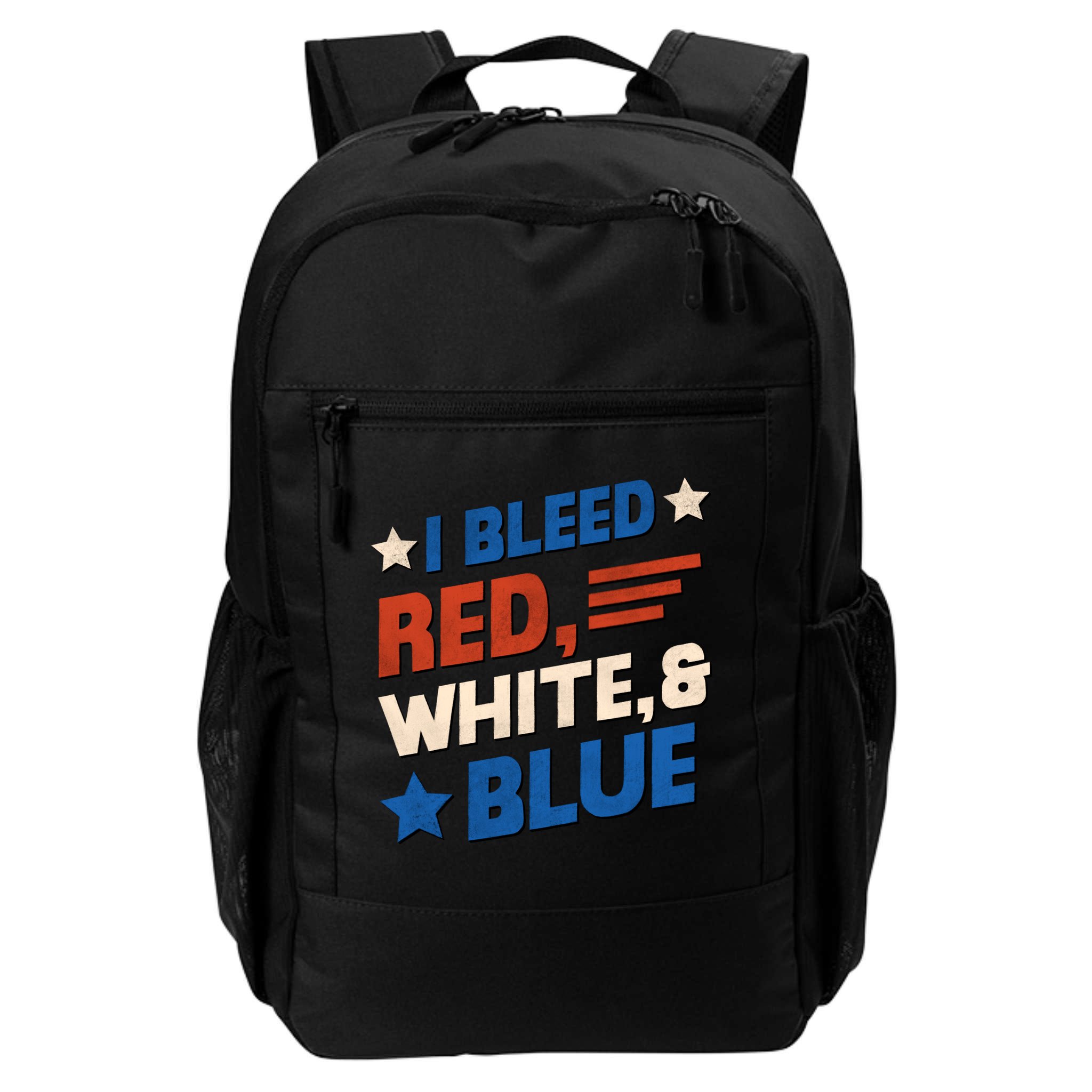 I Bleed Red White And Blue 4th Of July Backpack