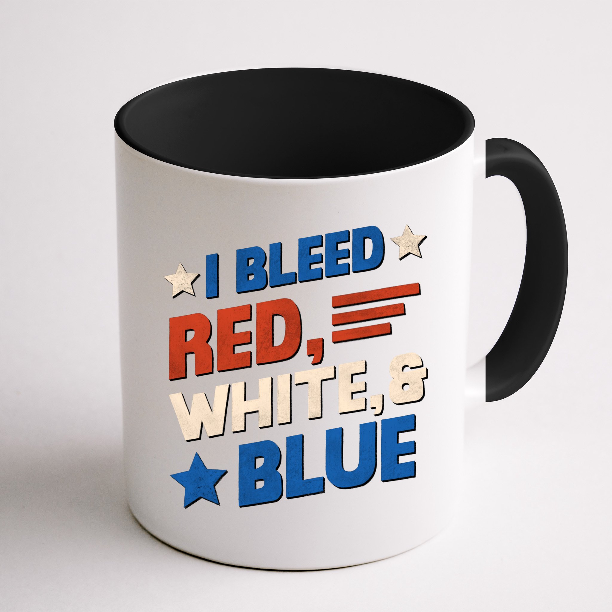 I Bleed Red White And Blue 4th Of July Mug