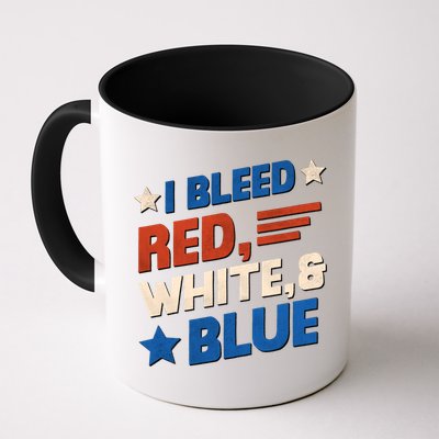 I Bleed Red White And Blue 4th Of July Mug