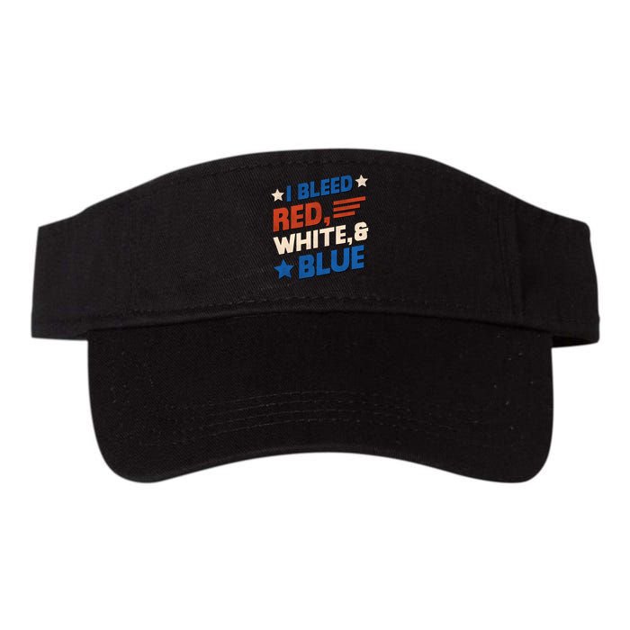 I Bleed Red White And Blue 4th Of July Visor
