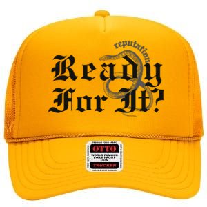 Inspired By Reputation Taylor High Crown Mesh Back Trucker Hat