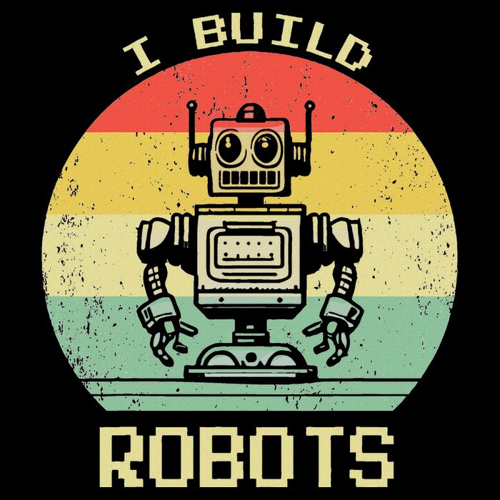 I Build Robots Retro Vintage Robotics Engineer Women's Perfect Tri Rocker Tank
