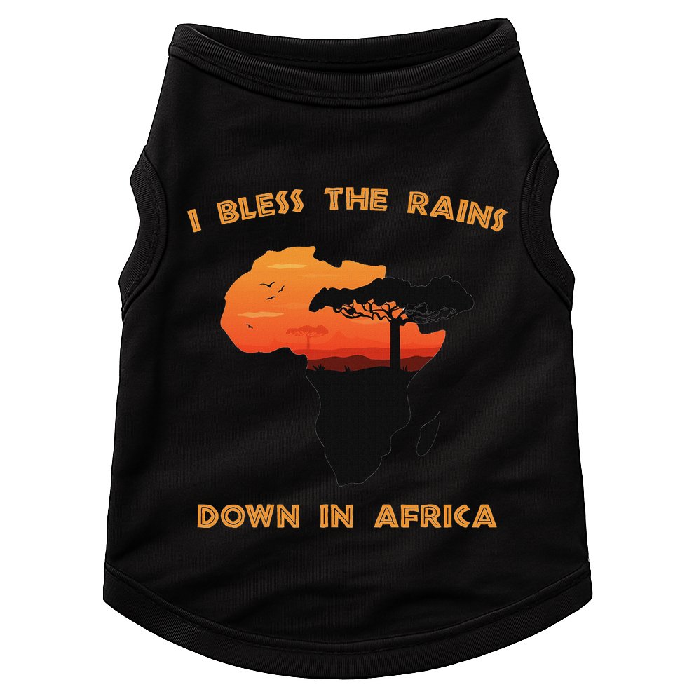 I Bless Rains Down In Africa Farmer Proud Africa Map Doggie Tank