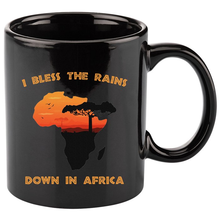 I Bless Rains Down In Africa Farmer Proud Africa Map 11oz C Handle Ceramic Mug