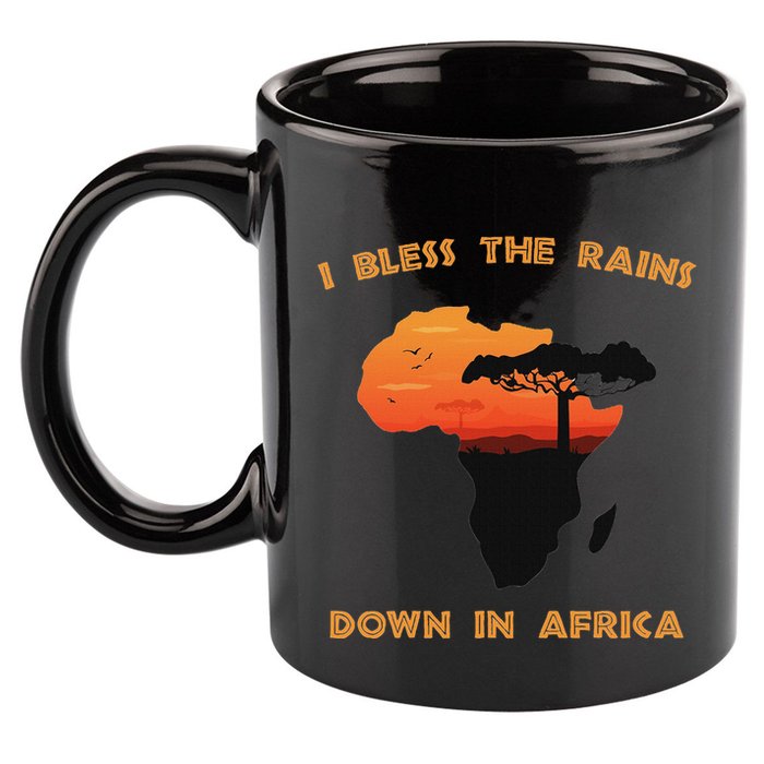 I Bless Rains Down In Africa Farmer Proud Africa Map 11oz C Handle Ceramic Mug