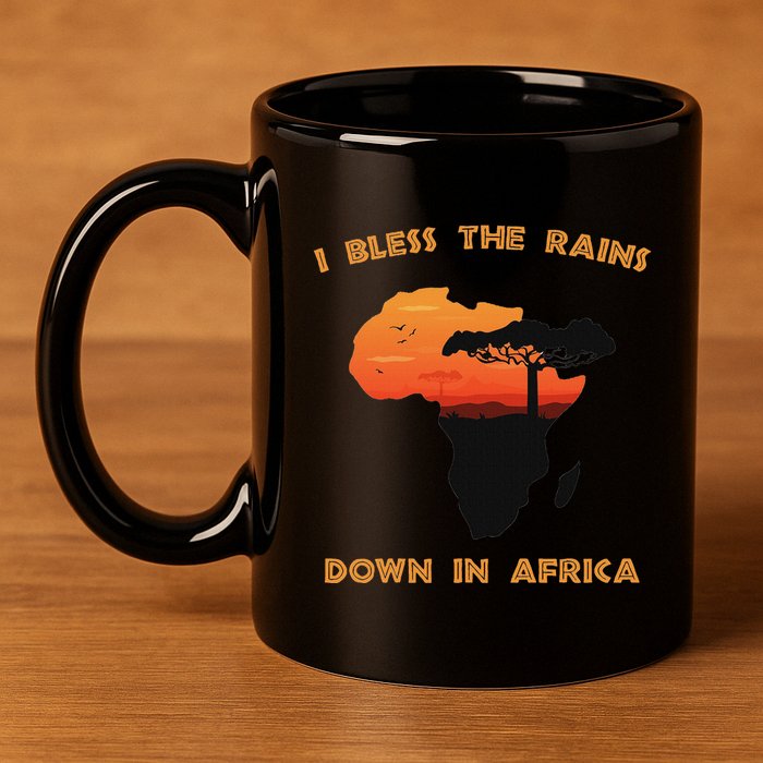 I Bless Rains Down In Africa Farmer Proud Africa Map 11oz C Handle Ceramic Mug