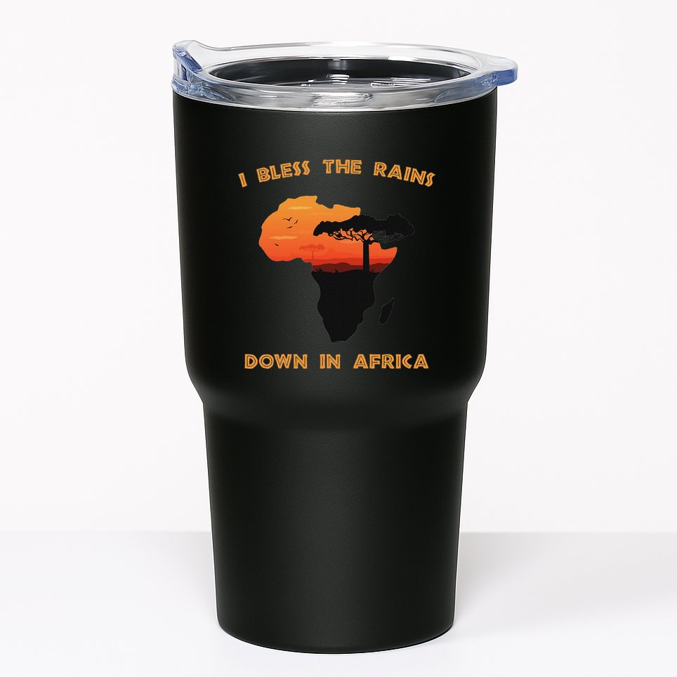 I Bless Rains Down In Africa Farmer Proud Africa Map Tumbler