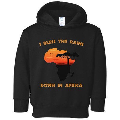I Bless Rains Down In Africa Farmer Proud Africa Map Toddler Hoodie