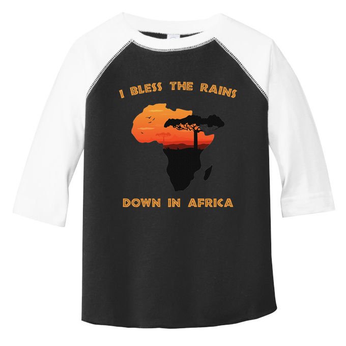 I Bless Rains Down In Africa Farmer Proud Africa Map Toddler Fine Jersey T-Shirt