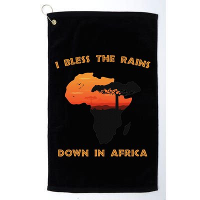 I Bless Rains Down In Africa Farmer Proud Africa Map Golf Towel