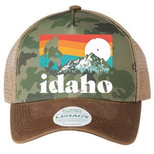 Idaho Bigfoot Retro Mountains Legacy Tie Dye Trucker Hat