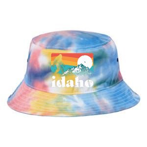 Idaho Bigfoot Retro Mountains Tie Dye Newport Bucket Hat