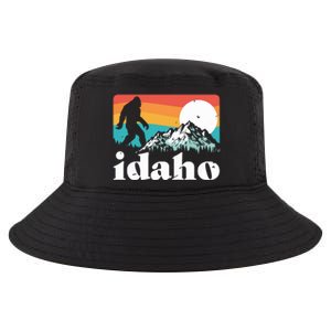 Idaho Bigfoot Retro Mountains Cool Comfort Performance Bucket Hat