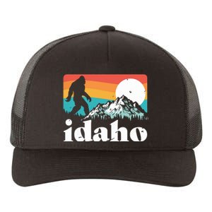 Idaho Bigfoot Retro Mountains Yupoong Adult 5-Panel Trucker Hat