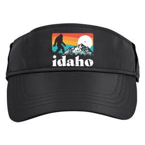 Idaho Bigfoot Retro Mountains Adult Drive Performance Visor