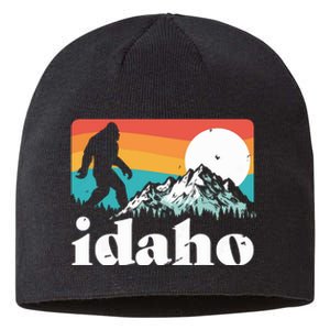 Idaho Bigfoot Retro Mountains Sustainable Beanie