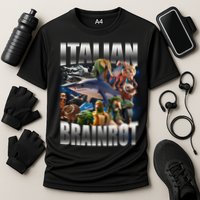 Italian Brainrot Shark Cooling Performance Crew T-Shirt