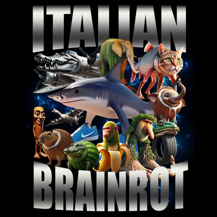 Italian Brainrot Shark Cooling Performance Crew T-Shirt