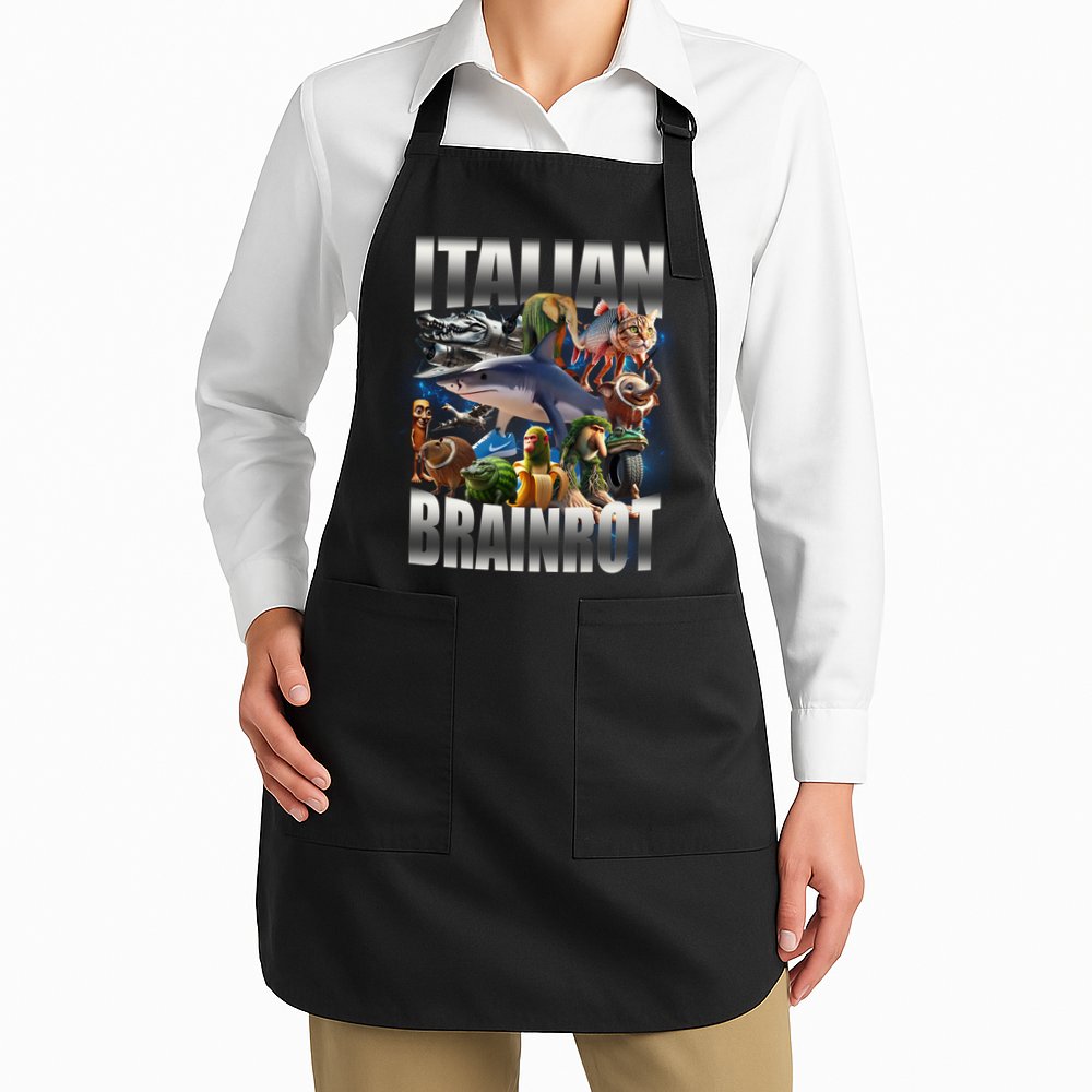 Italian Brainrot Shark Apron