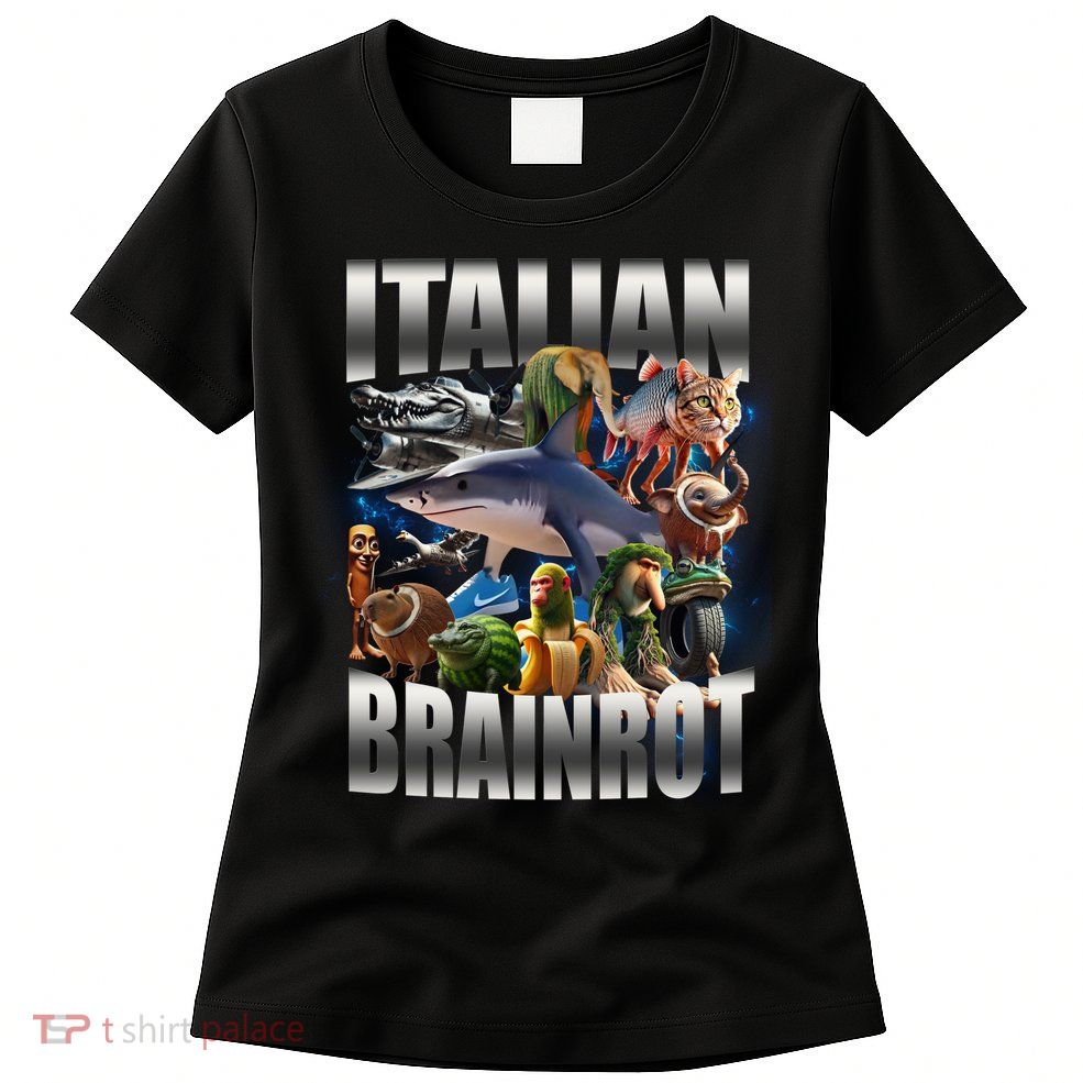 Italian Brainrot Shark Womens T-Shirt