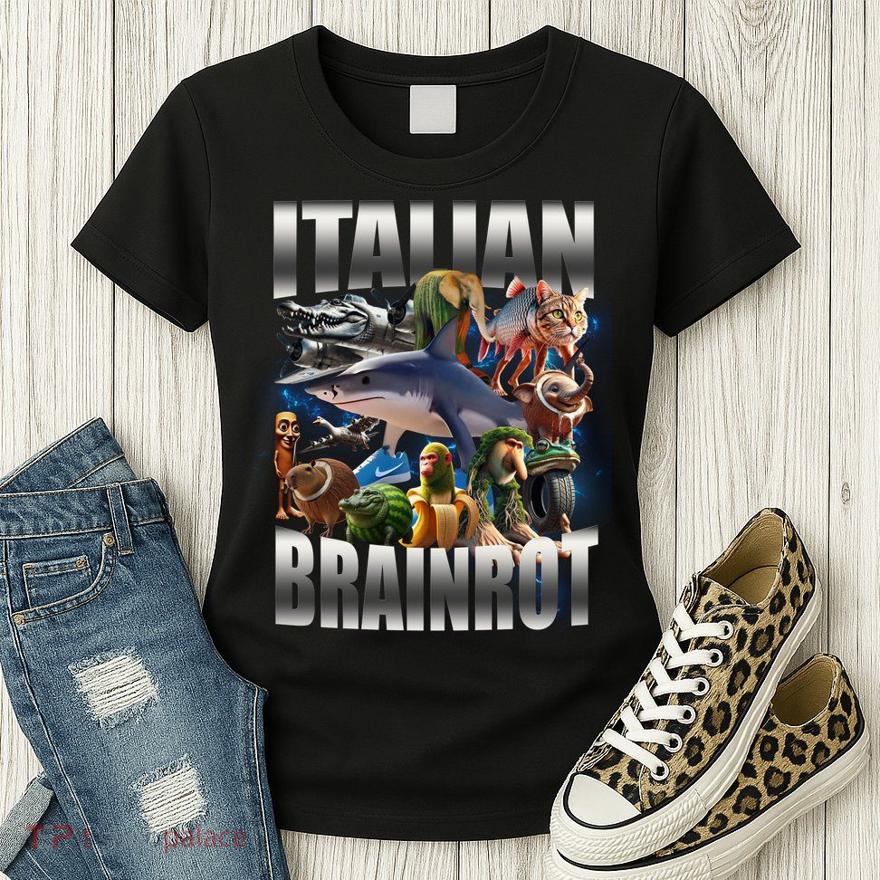 Italian Brainrot Shark Womens T-Shirt