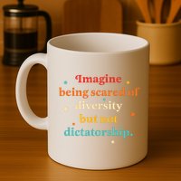 Imagine Being Scared Of Diversity But Not Dictatorship  Mug