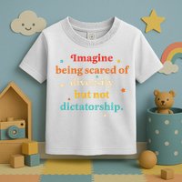 Imagine Being Scared Of Diversity But Not Dictatorship  Toddler T-Shirt
