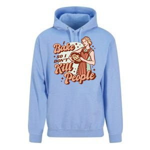 I Bake So I Don't Kill People Unisex Surf Hoodie