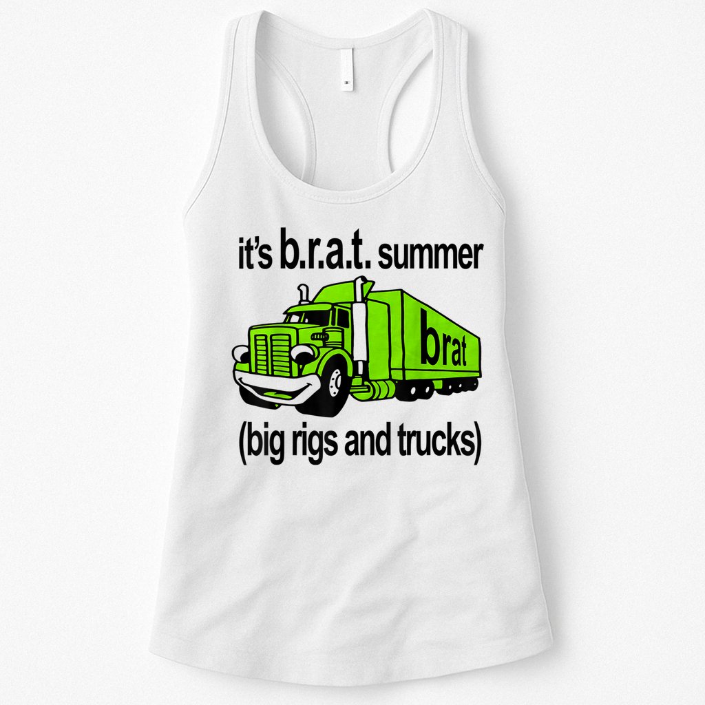 ItS Brat Summer Big Rigs And Trucks Womens Tank Top