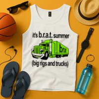 ItS Brat Summer Big Rigs And Trucks Tank Top