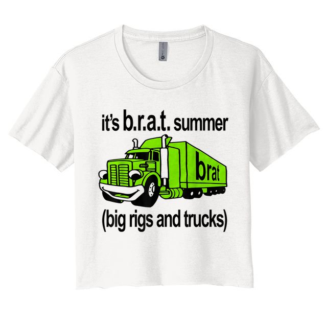 ItS Brat Summer Big Rigs And Trucks Crop Top
